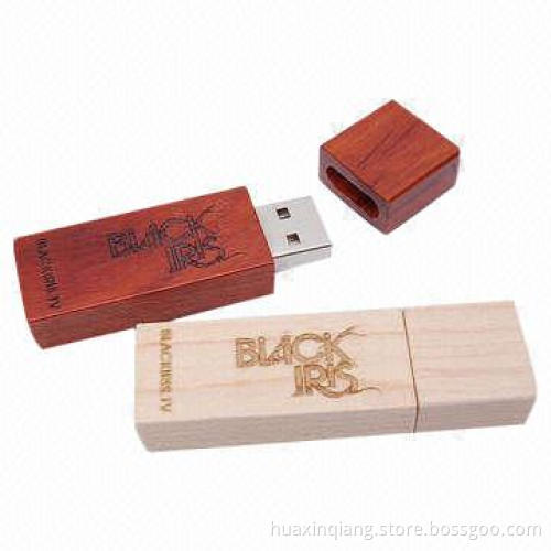 USB Drive, Wood Material, 128MB-64GB Capacities, Color Custom, Logo Design, USB2.0/3.0